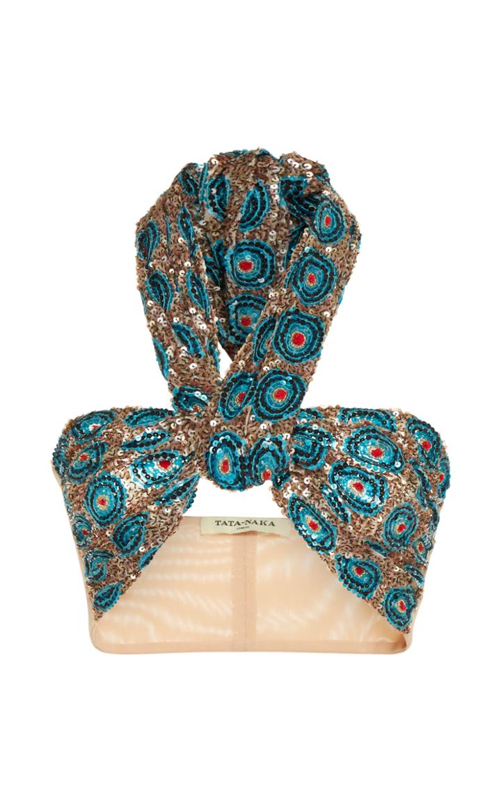 Tata Naka Beaded Bandeau Top