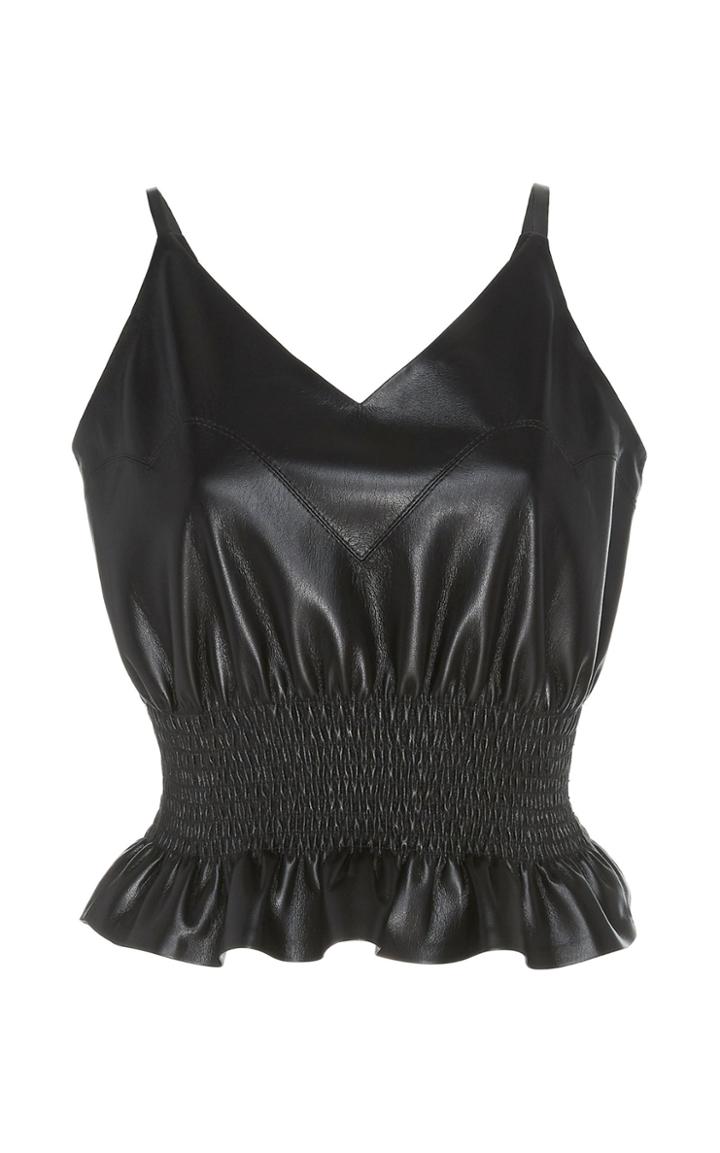 Nanushka Seon Vegan Leather Sleeveless Top