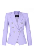 Balmain Wool Grain De Poudre Double-breasted Jacket
