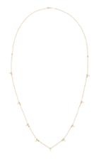 Zoe Chicco 14k Gold Long Necklace With Sliding Beads And Dangling Pearls