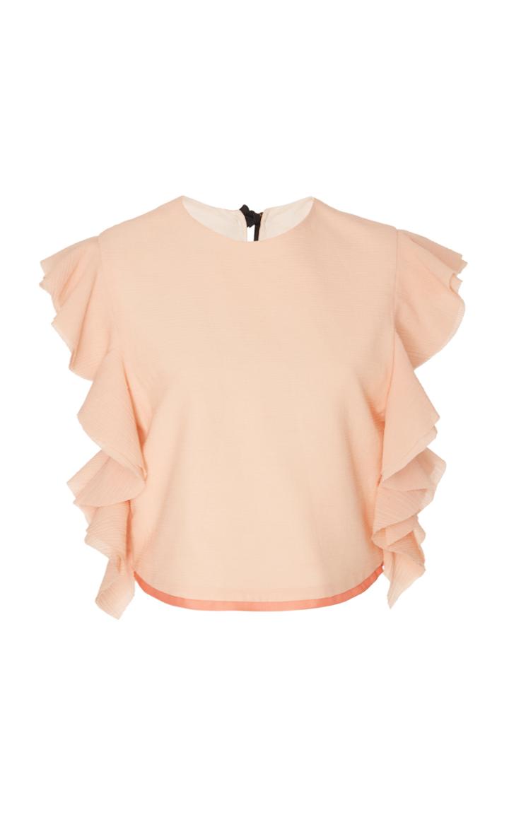 Alix Of Bohemia Bloom Petal Chiffon Ruffle Top