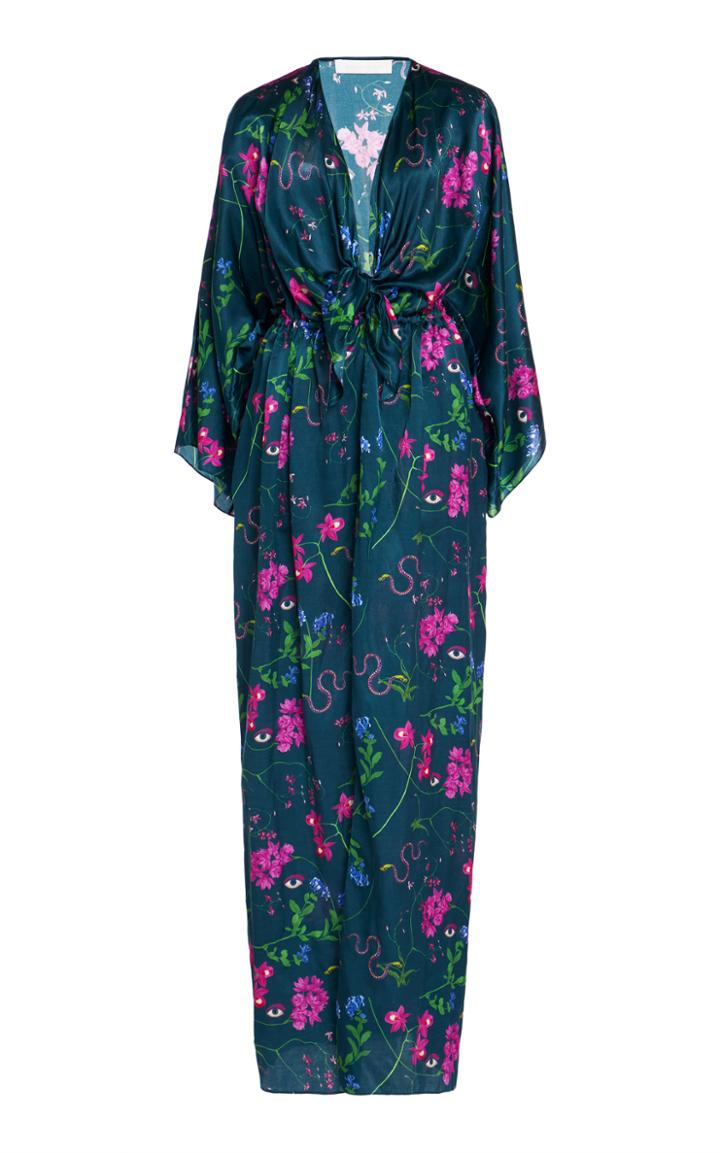 Borgo De Nor Elsa Cotton Silk Open Sleeves Dress