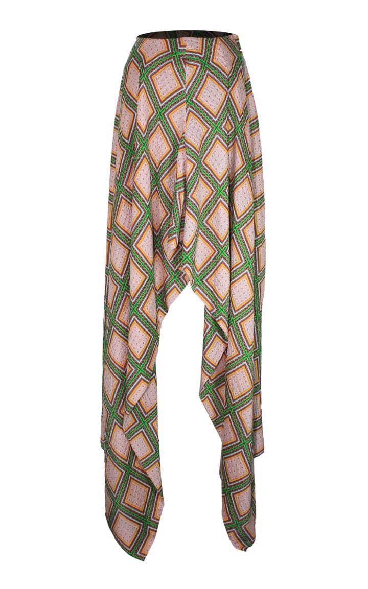 Roopa Reya Check Silk Palazzo Pant