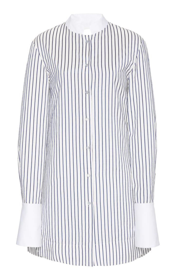 Moda Operandi Marina Moscone Striped Cotton-blend Tunic Size: 0