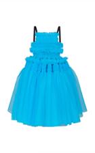 Moda Operandi Molly Goddard Barry Smocked Tulle Tie-back Dress Size: S