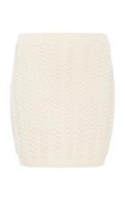 Nanna Van Blaaderen Ivory Mini Cable Knit Skirt