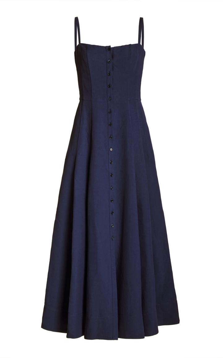 Moda Operandi Gabriela Hearst Mallya Upcycled Linen-silk Dress
