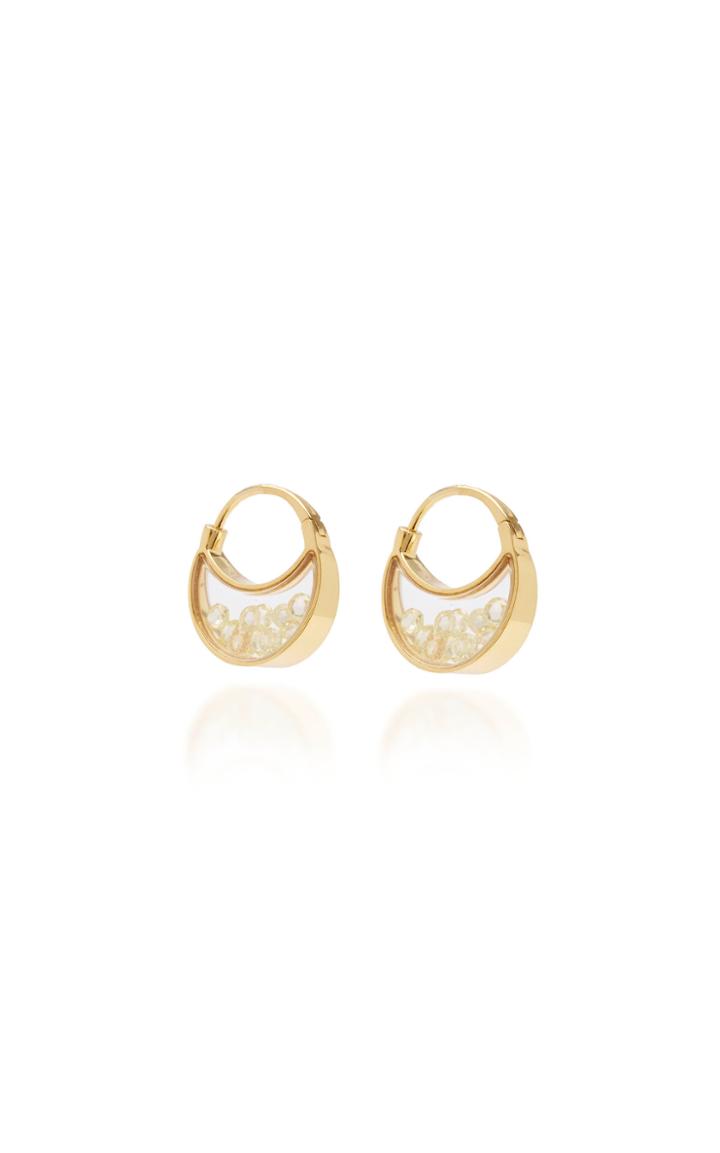 Moda Operandi Moritz Glik 18k Yellow Gold The Purses Yellow Diamond Shaker Earrings
