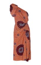 Ulla Johnson Idra One-shoulder Printed Cotton-poplin Midi Dress