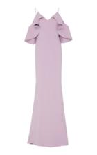 Christian Siriano Shoulder Flounce Gown