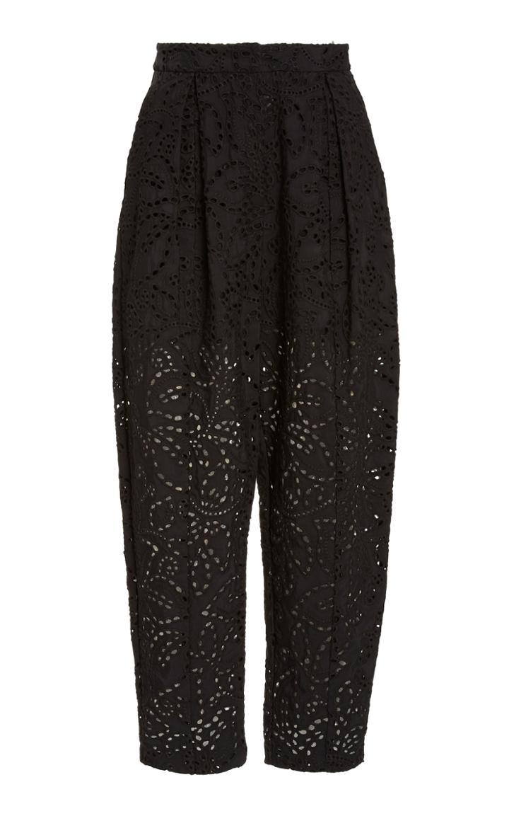 Moda Operandi Cult Gaia Cleo Tapered Open-knit Pants