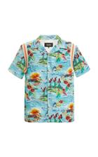 Just Don Islanders Printed Cotton Shirt