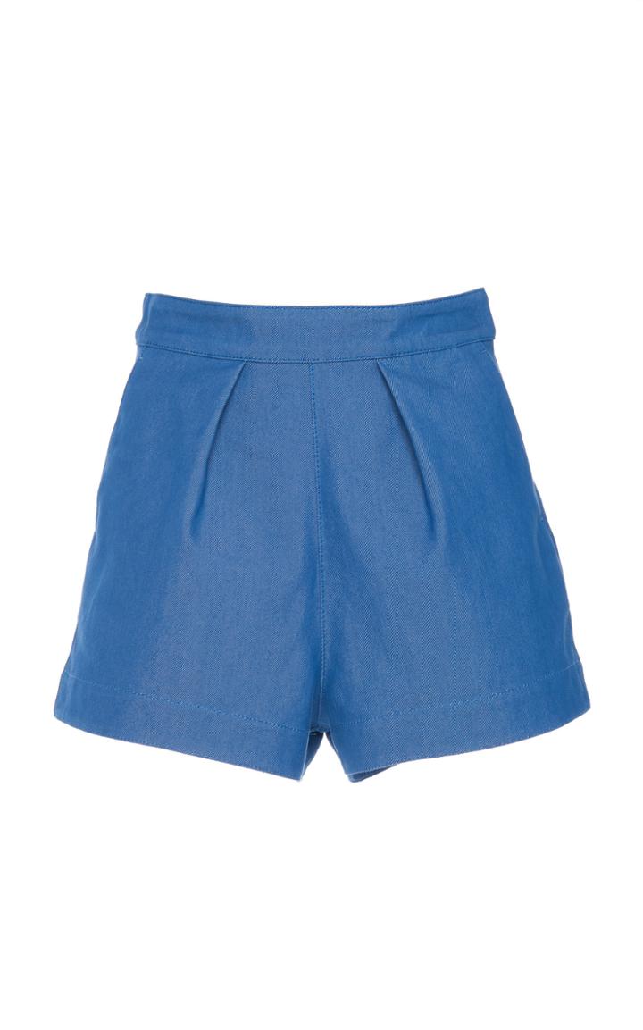 Philosophy Di Lorenzo Serafini Pleated Cotton-blend Shorts
