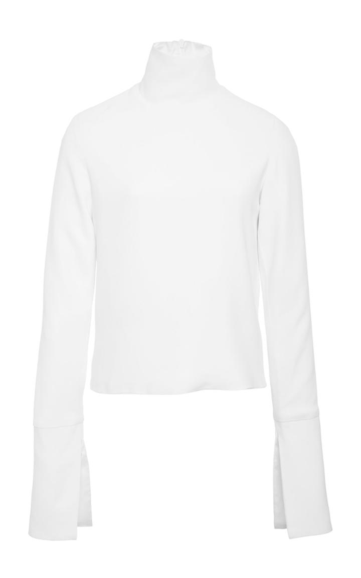 16arlington High Neck Crepe Blouse