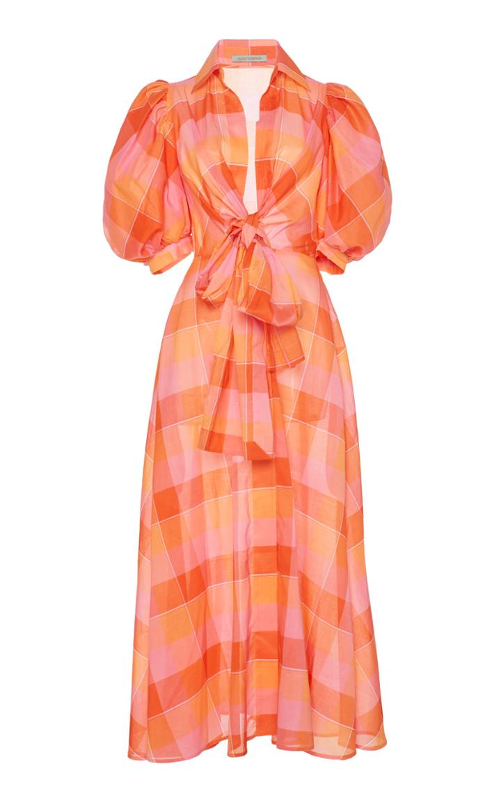 Silvia Tcherassi Perth Puffed Sleeve Voile Dress
