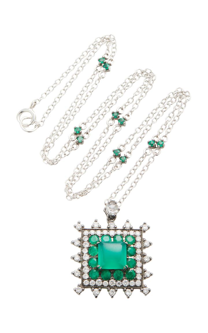 Nam Cho 18k Gold Multi-stone Necklace