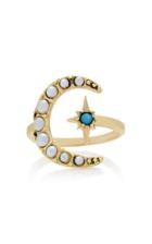 Lulu Frost Tribute Gold-plated Crescent Ring