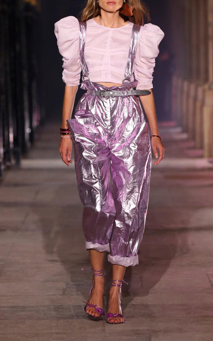 Moda Operandi Isabel Marant Zap Snake-effect Metallic Leather Belt