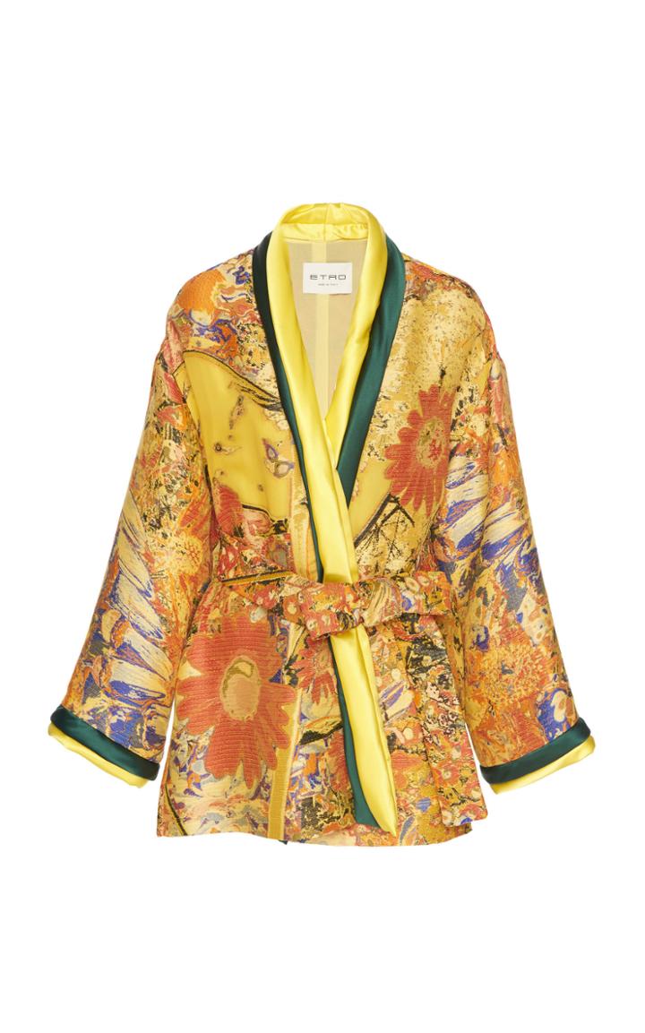 Etro Bell-sleeve Satin Jacket