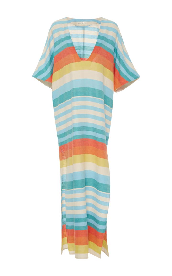 Mara Hoffman Striped Cotton-gauze Dress