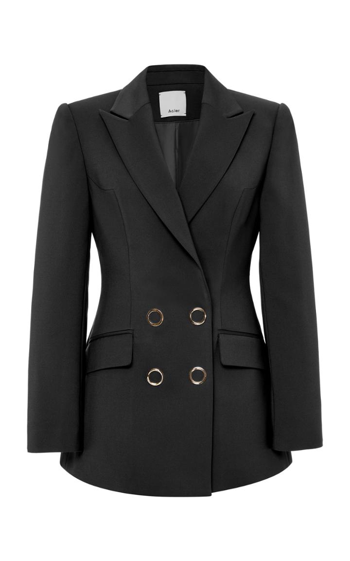 Moda Operandi Acler Elba Cotton Blend Blazer Size: 2