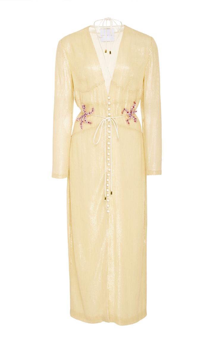 Markarian Calliope Sequin Button Down Dress