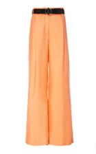 Sally Lapointe Silky Twill Wide-leg Pants