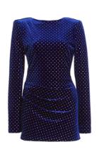 Moda Operandi Dundas Crystal-embellished Velvet Mini Dress