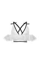 Moda Operandi Giambattista Valli Ruffled Lace Top Size: 40