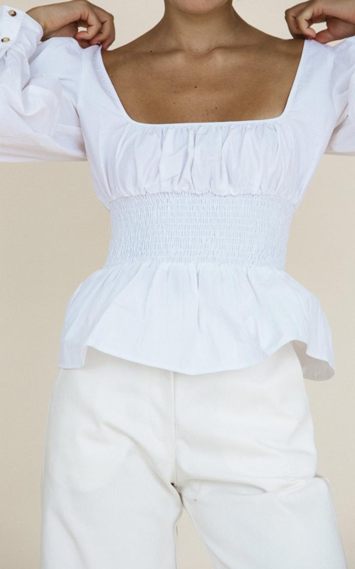 Moda Operandi Ciao Lucia Colombo Smocked Peplum Top