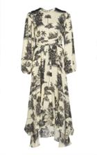 Johanna Ortiz Nostalgia Del Pasado Printed Silk Midi Dress