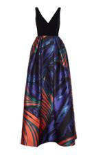 Ralph & Russo Panther Print A-line Gown