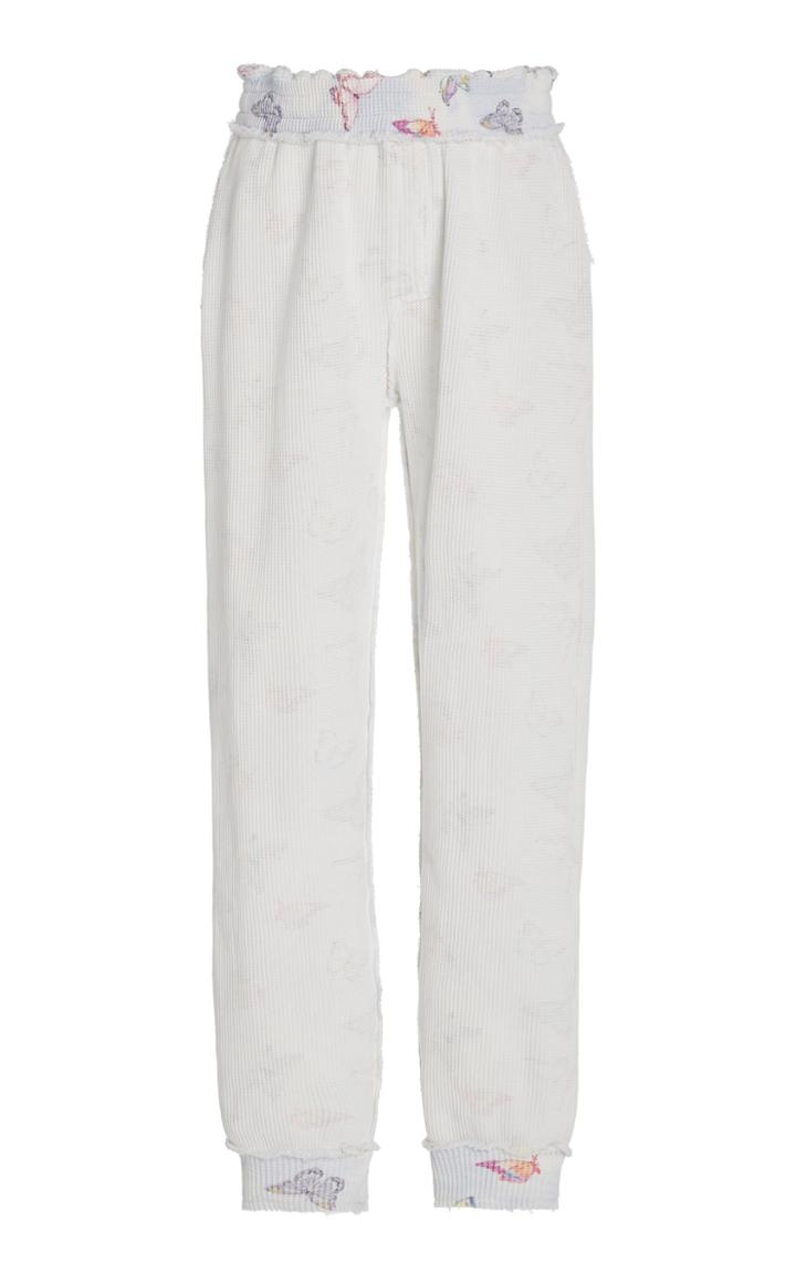Moda Operandi Loveshackfancy Clea Cotton-knit Jogger Pants