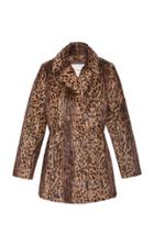Pologeorgis The Bridget Leopard Print Fur Coat