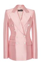Dolce & Gabbana Double-breasted Silk-satin Blazer