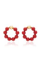 Beck Jewels Crimson 14k Gold-filled Swarovski Pearl Earrings