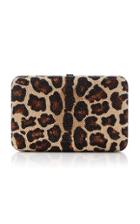 Judith Leiber Couture Leopard Seamless Crystal-embellished Clutch