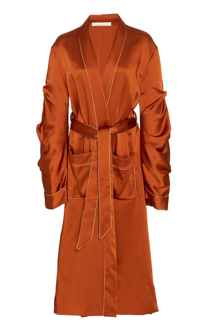 Jonathan Simkhai Fluid Satin Trench Coat