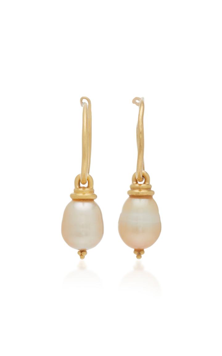 Prounis South Sea Pearl Hoop And Hook Earrings