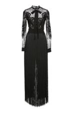 Elie Saab High Collar Fringed Jumpsuit