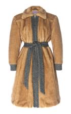 Alexachung Herringbone-trimmed Faux Fur Coat