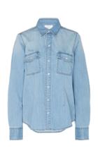 Current/elliott Surfwood Button Down Denim Top