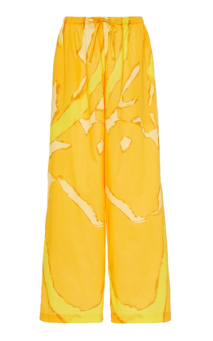 Moda Operandi Simon Miller Brickell Abstract Printed Cotton Drawstring Pants Size: X