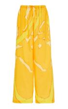Moda Operandi Simon Miller Brickell Abstract Printed Cotton Drawstring Pants Size: X