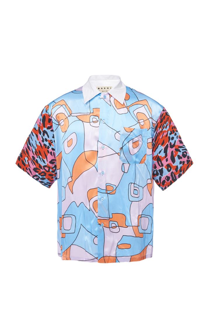 Marni Mix Print Short Sleeve Shirt