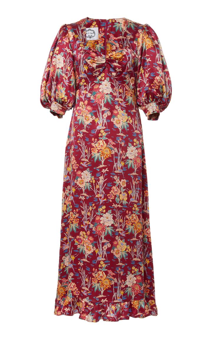 Evi Grintela Vanessa Floral-print Silk Maxi Dress
