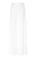 Huishan Zhang Mariella Pleated Georgette Wide-leg Pants