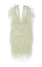 Pamella Roland Strapless Ostrich Feather And Sequin Embroidered Dress