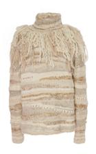 Prabal Gurung Lucca Fringed Turtleneck Sweater