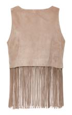 Sally Lapointe Suede Fringe Top